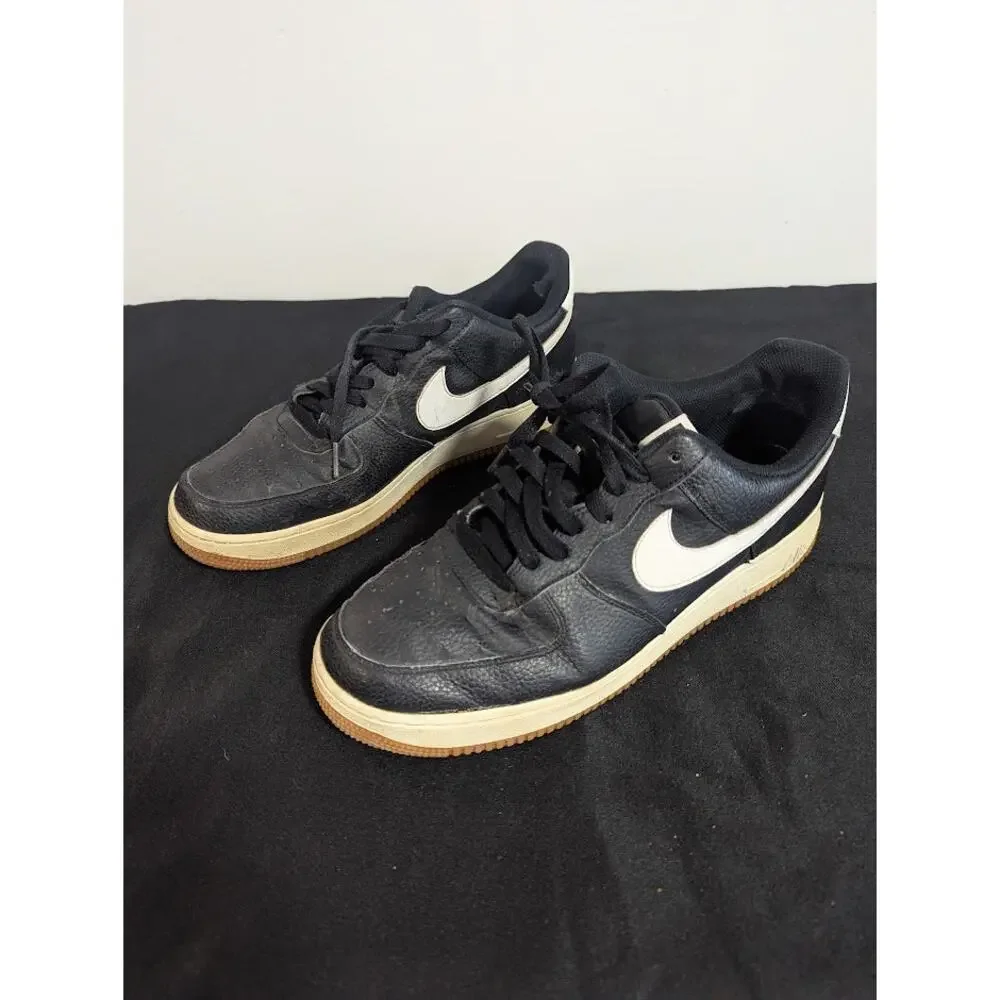 Nike Air Force 1 Low Black White Gum CI0087-002 Men’s Size 10.5 Sneakers Shoes
